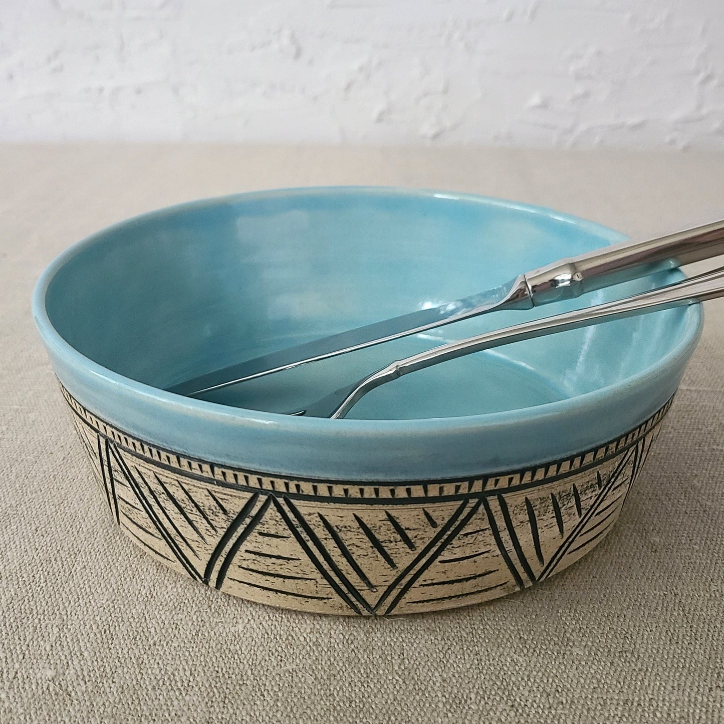 Sample Clear Sky Classic Carved Pasta Bowl