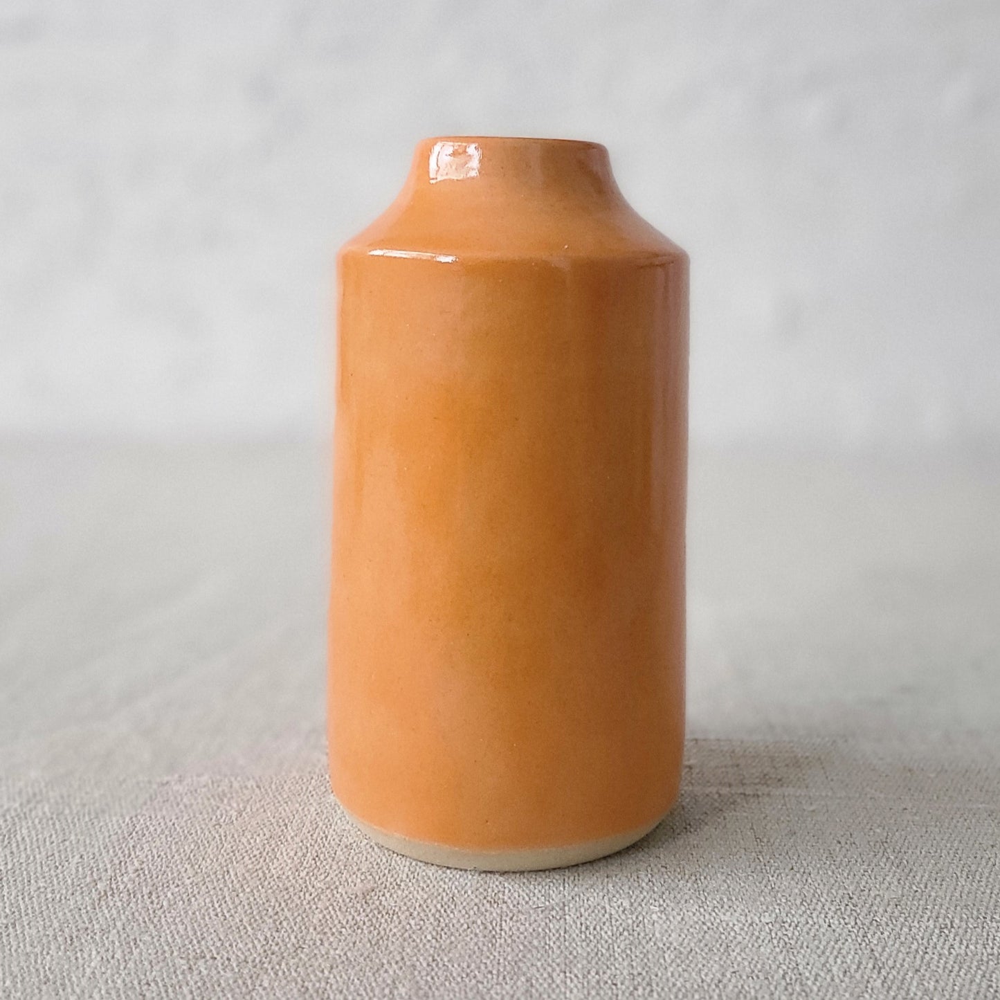 Mandarin Orange Classic Bud Vase