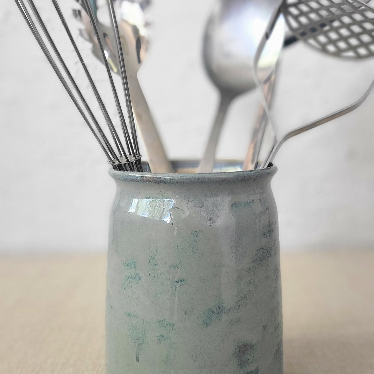 Nebula Blue Classic Utensils Pot