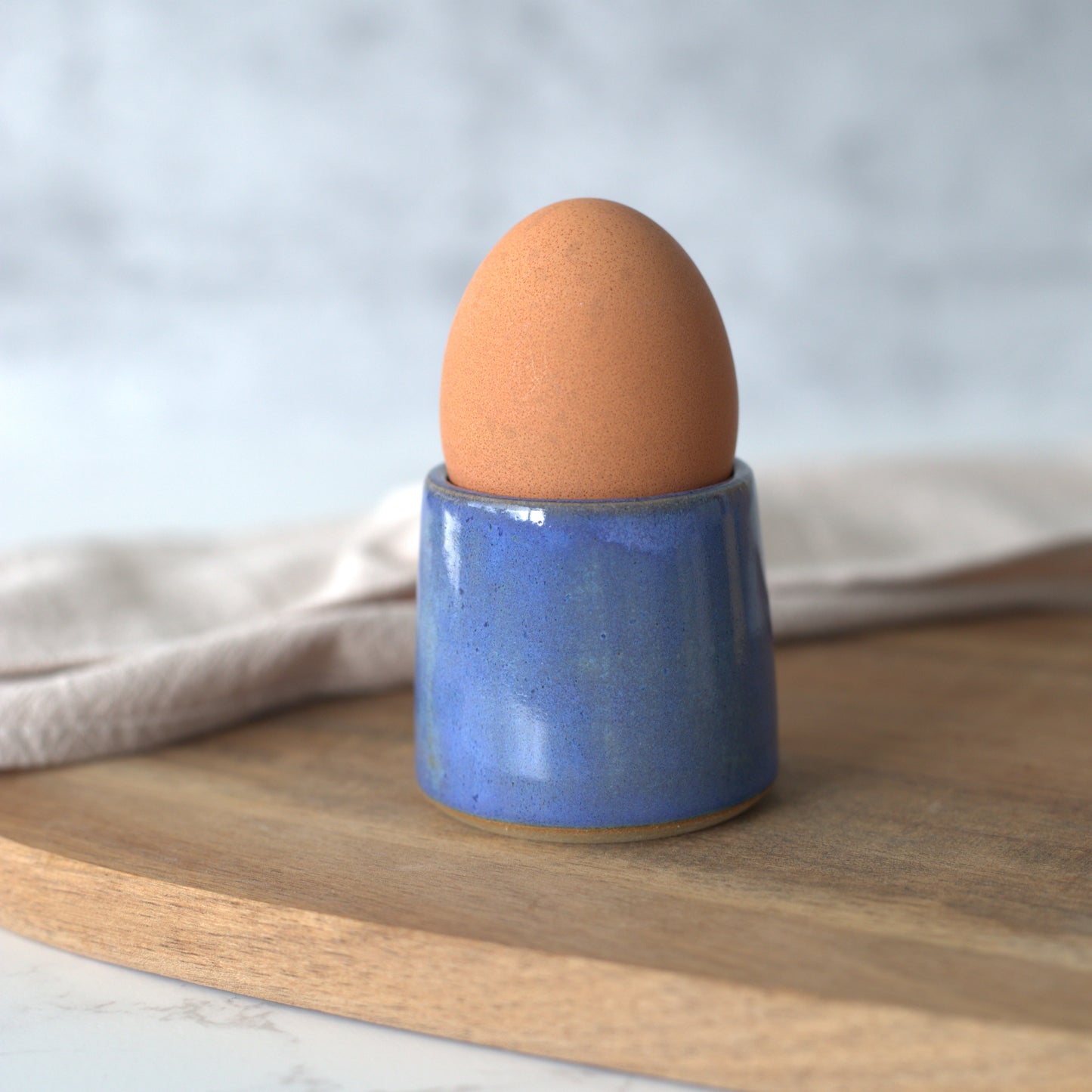Sky Blue Rustic Egg Cup