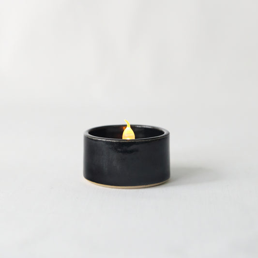 Jet Black Classic Tea Light Holders
