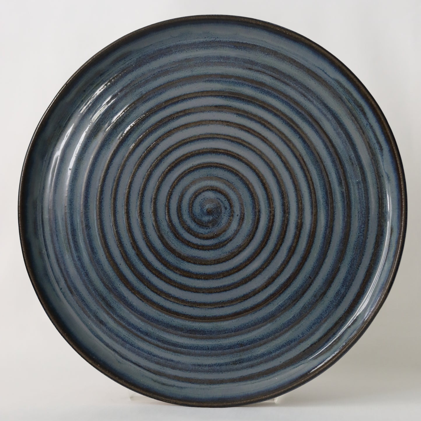 Nebula Blue Rustic Dinner Plate