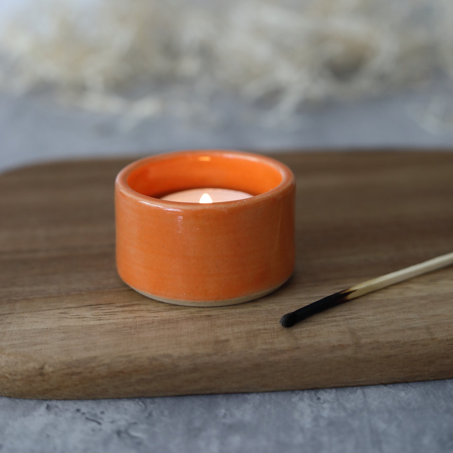 Mandarin Orange Classic Tea Light Holders