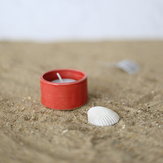Cherry Red Classic Tea Light Holders