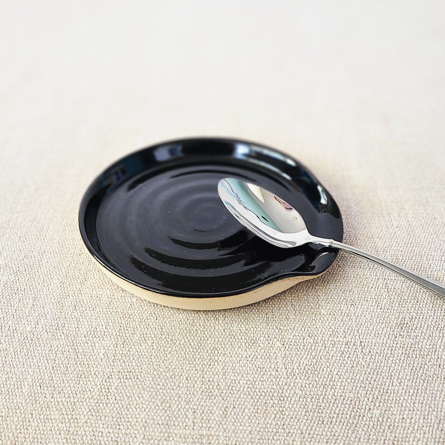 Jet Black Classic Spoon Rest