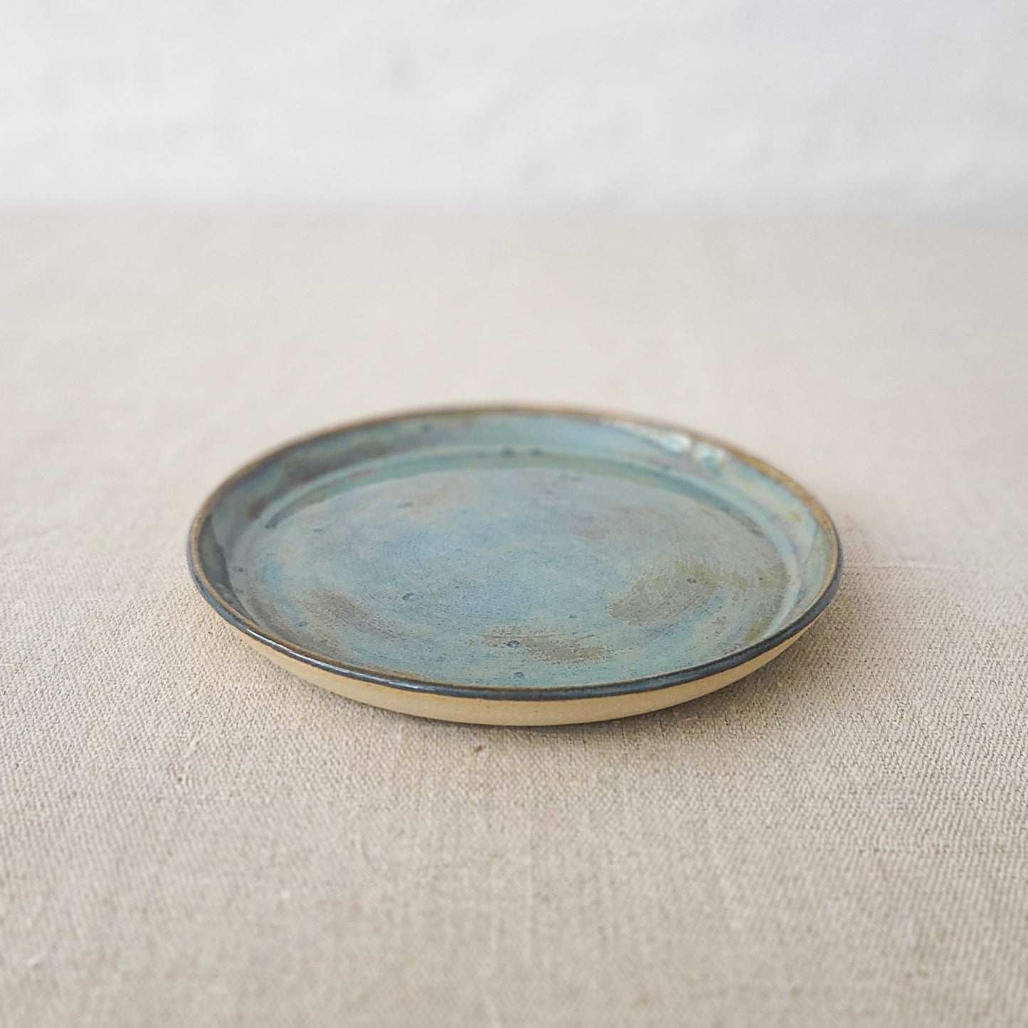 Seafoam Blue Classic Cake Plate