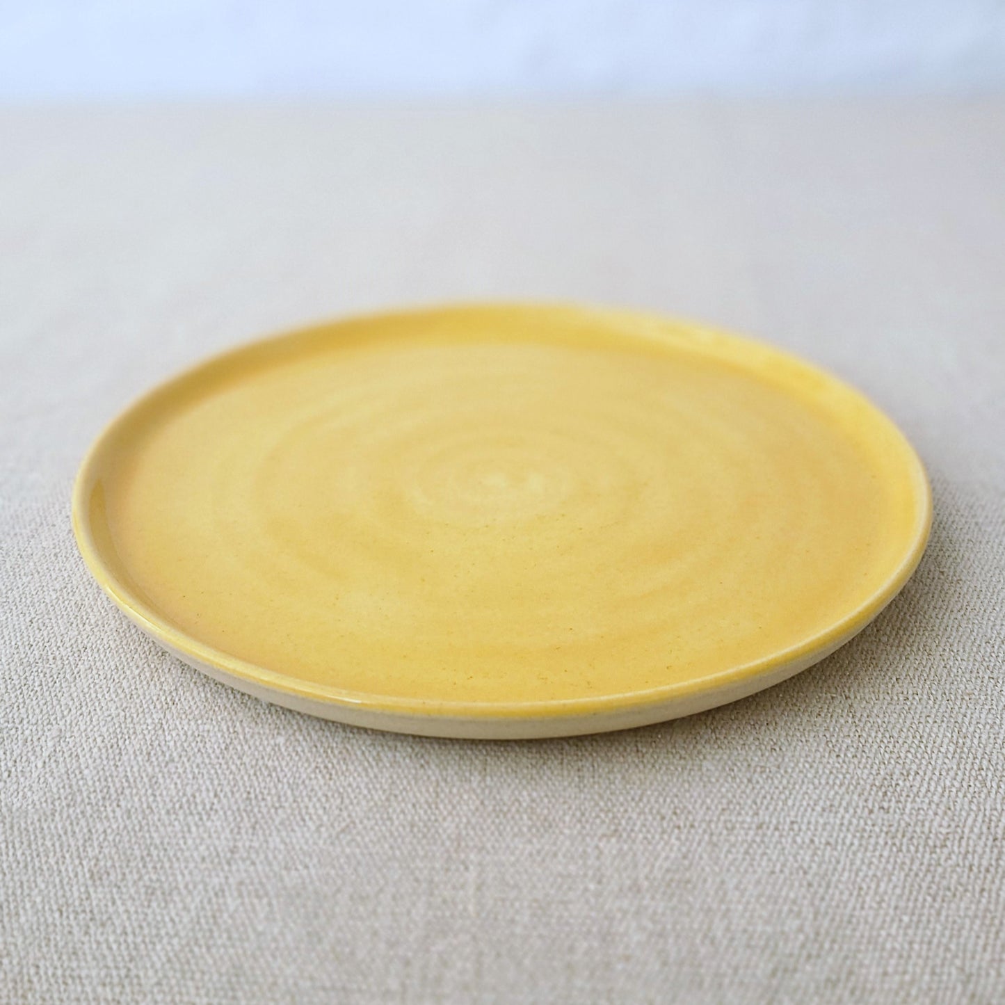 Small yellow plate