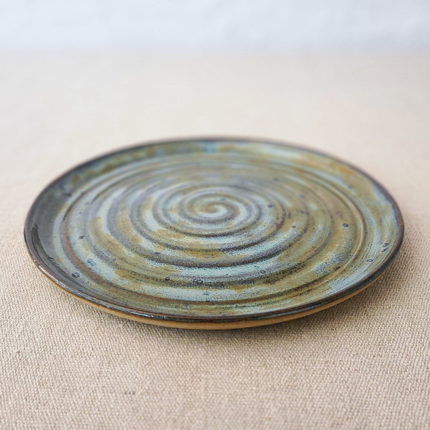 Seafoam Blue Rustic Side Plate