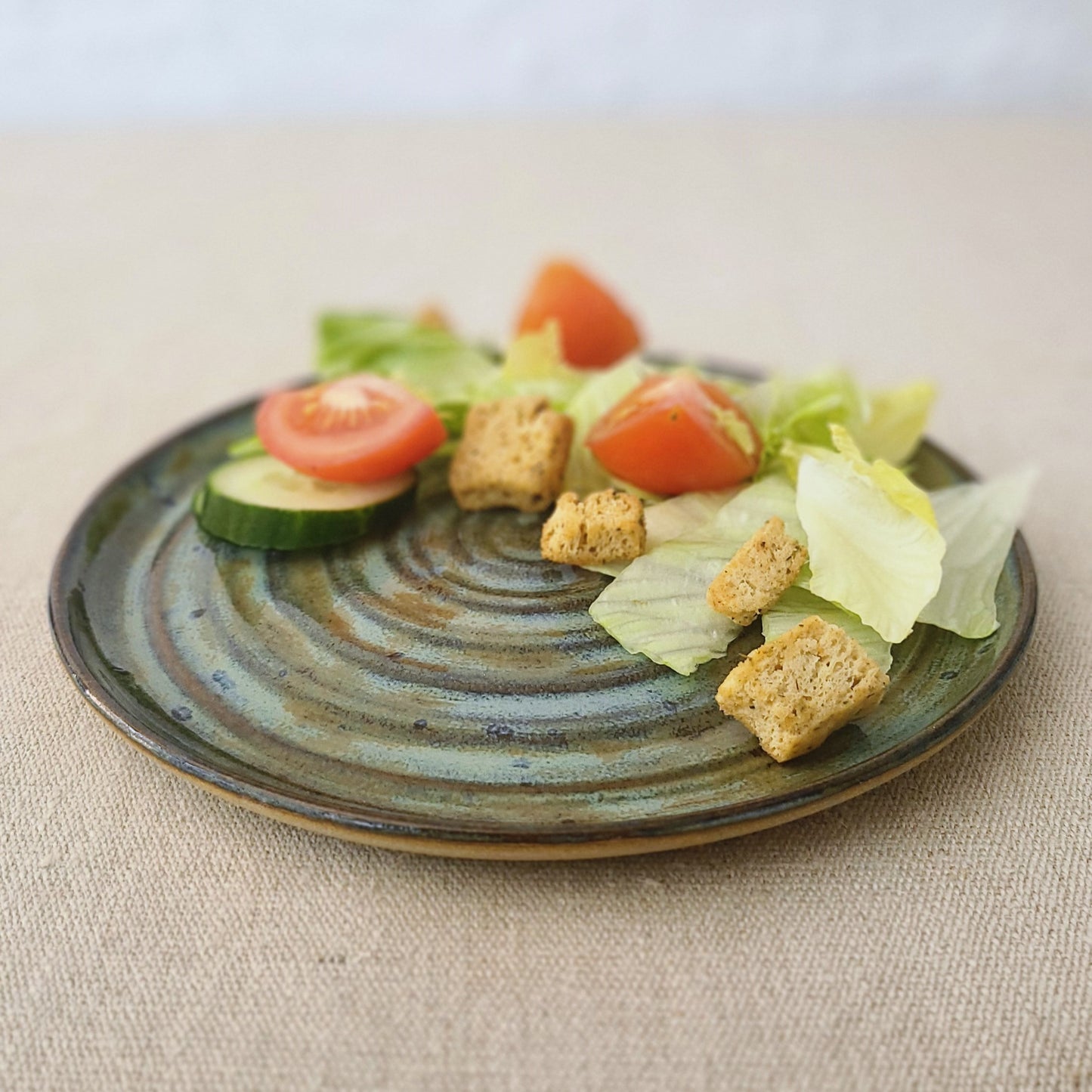 Seafoam Blue Rustic Side Plate