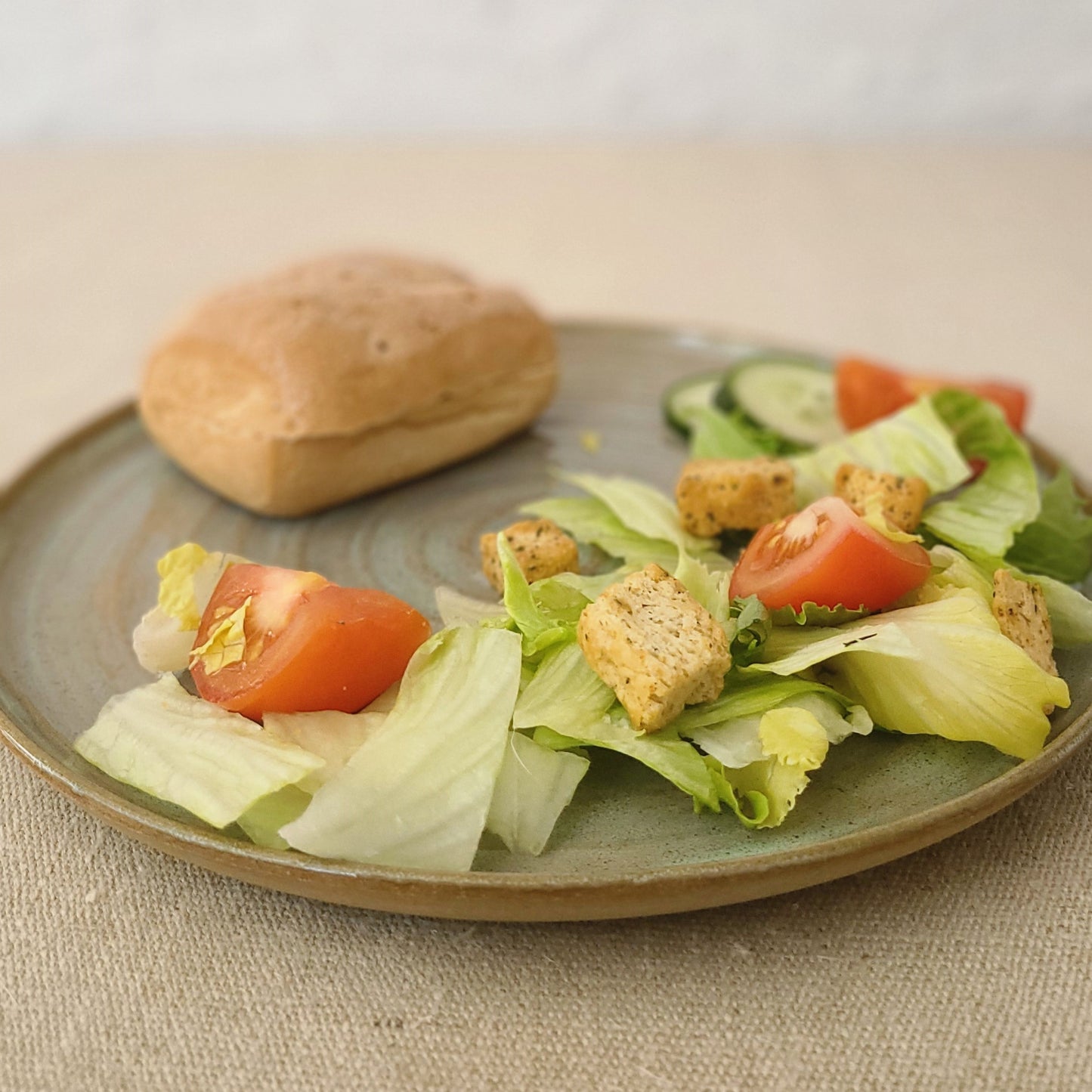 Borealis Green Rustic Lunch Plate