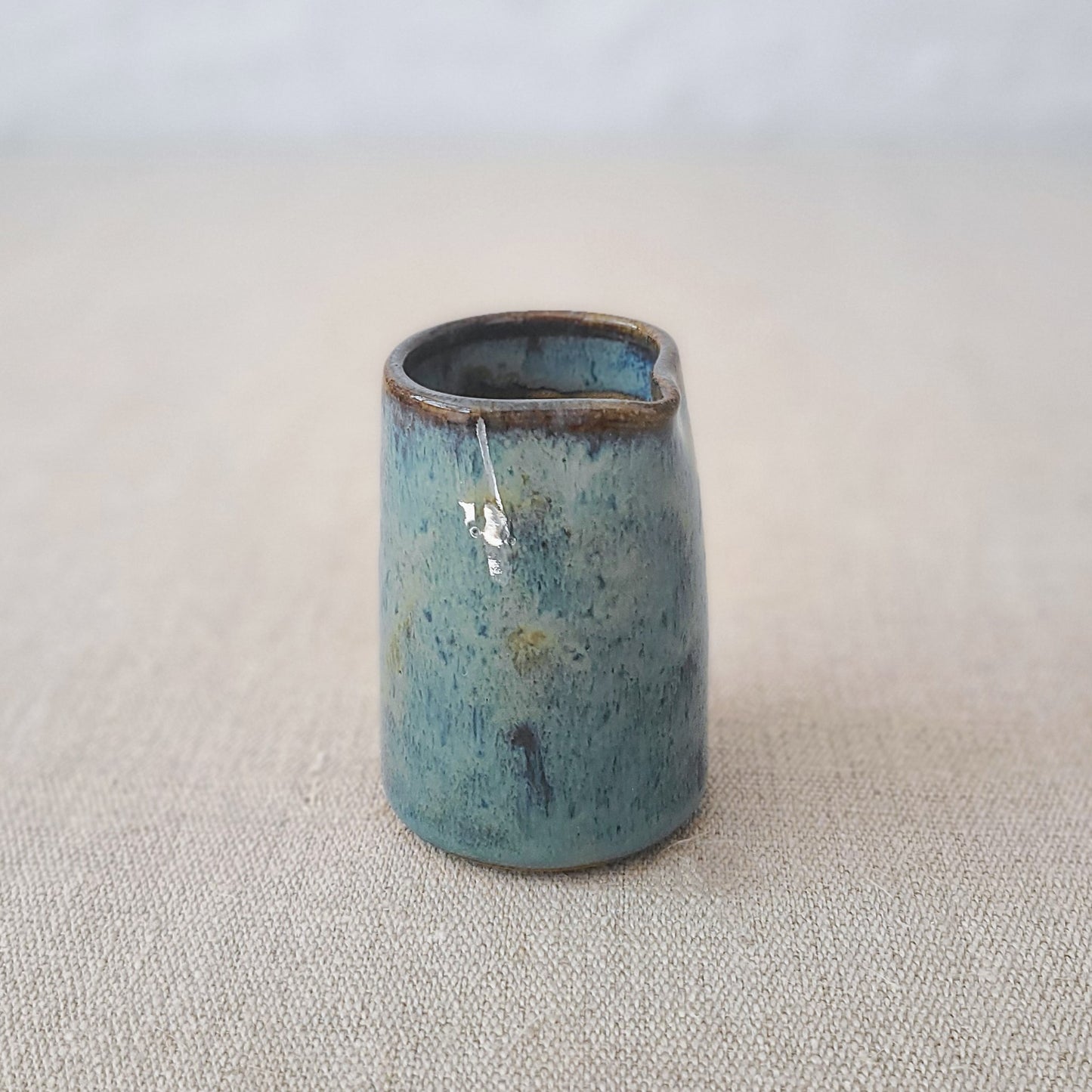 Seafoam Blue Rustic Mini Jug