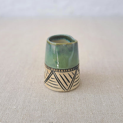 Alpine Green Classic Carved Mini Jug