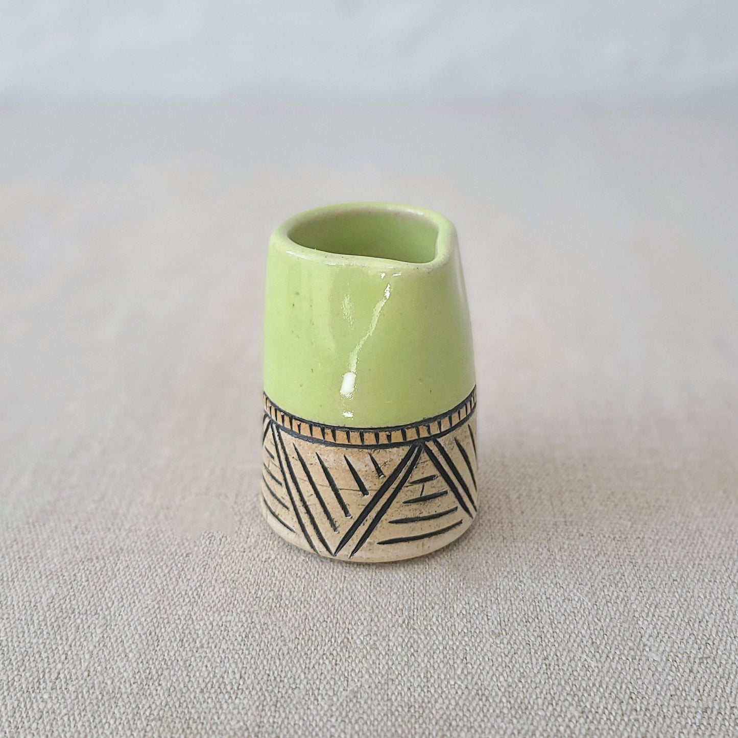 Spring Green Classic Carved Mini Jug