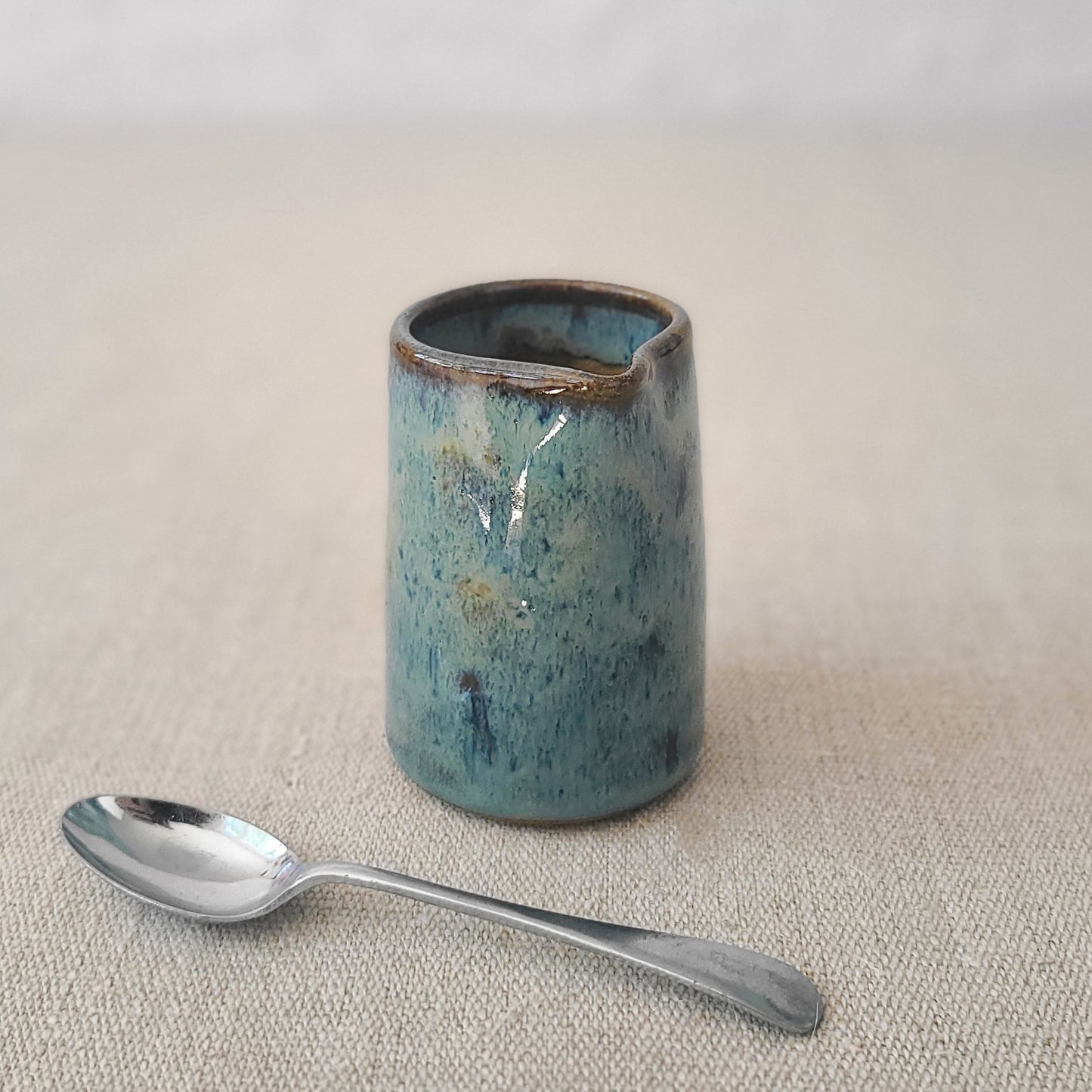 Seafoam Blue Rustic Mini Jug