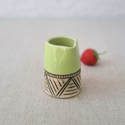 Spring Green Classic Carved Mini Jug