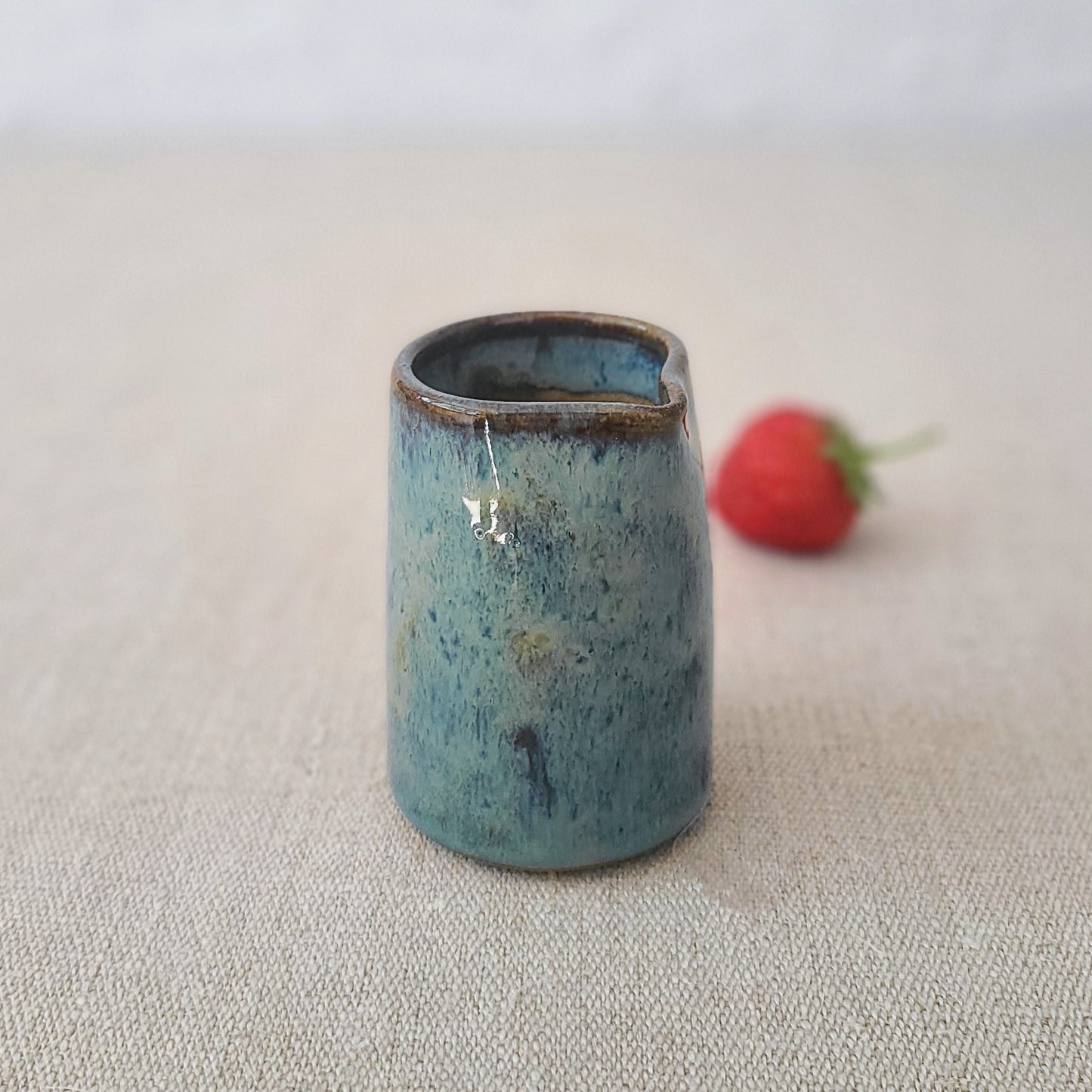 Seafoam Blue Rustic Mini Jug