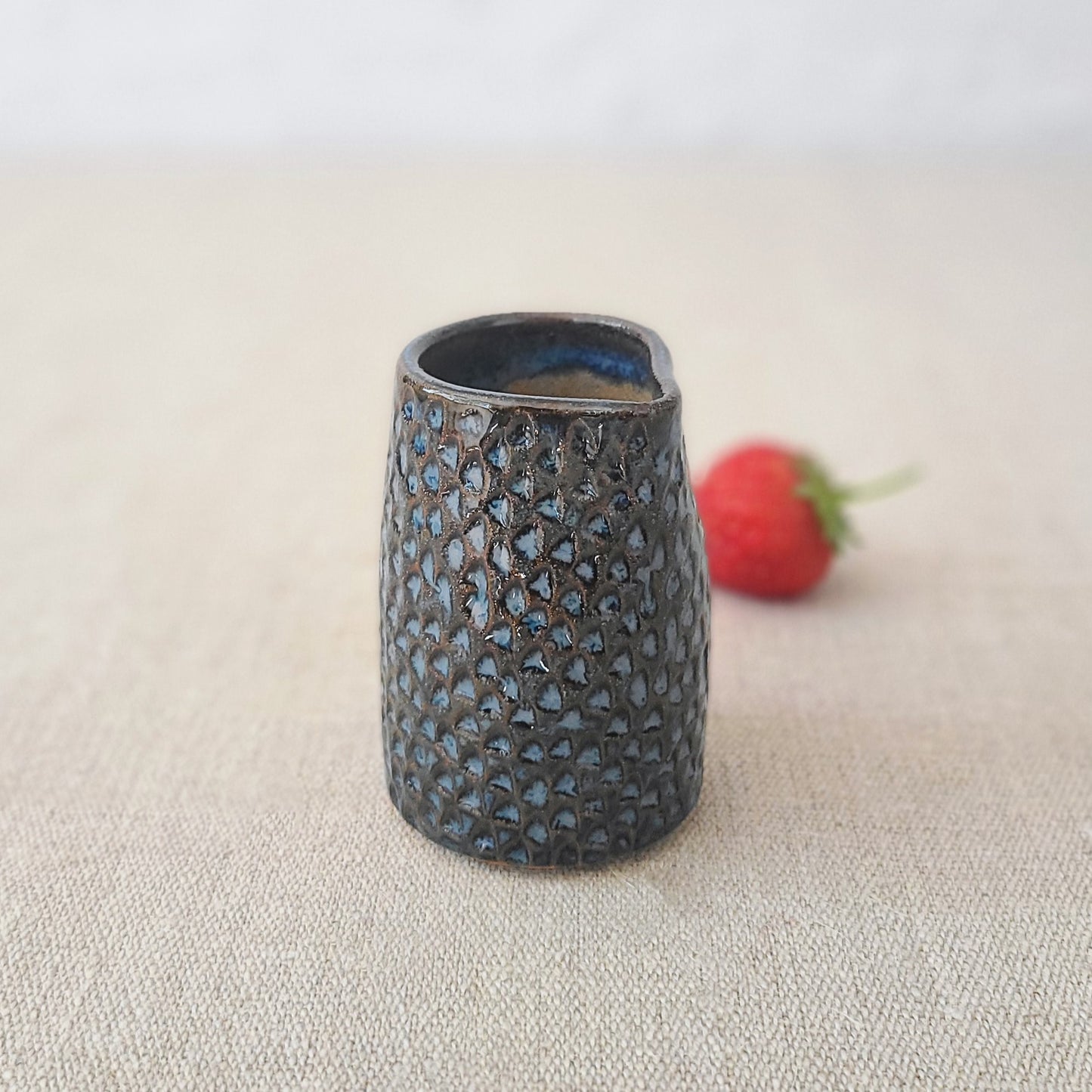 Nebula Blue Rustic Textured Mini Jug