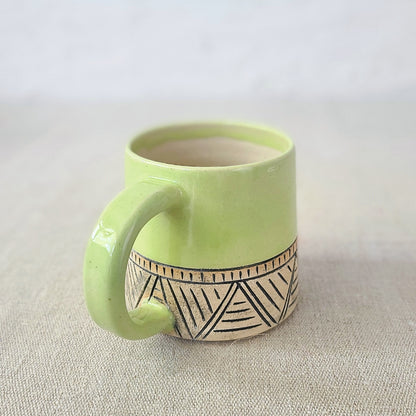 Spring Green Classic Carved Standard Mug