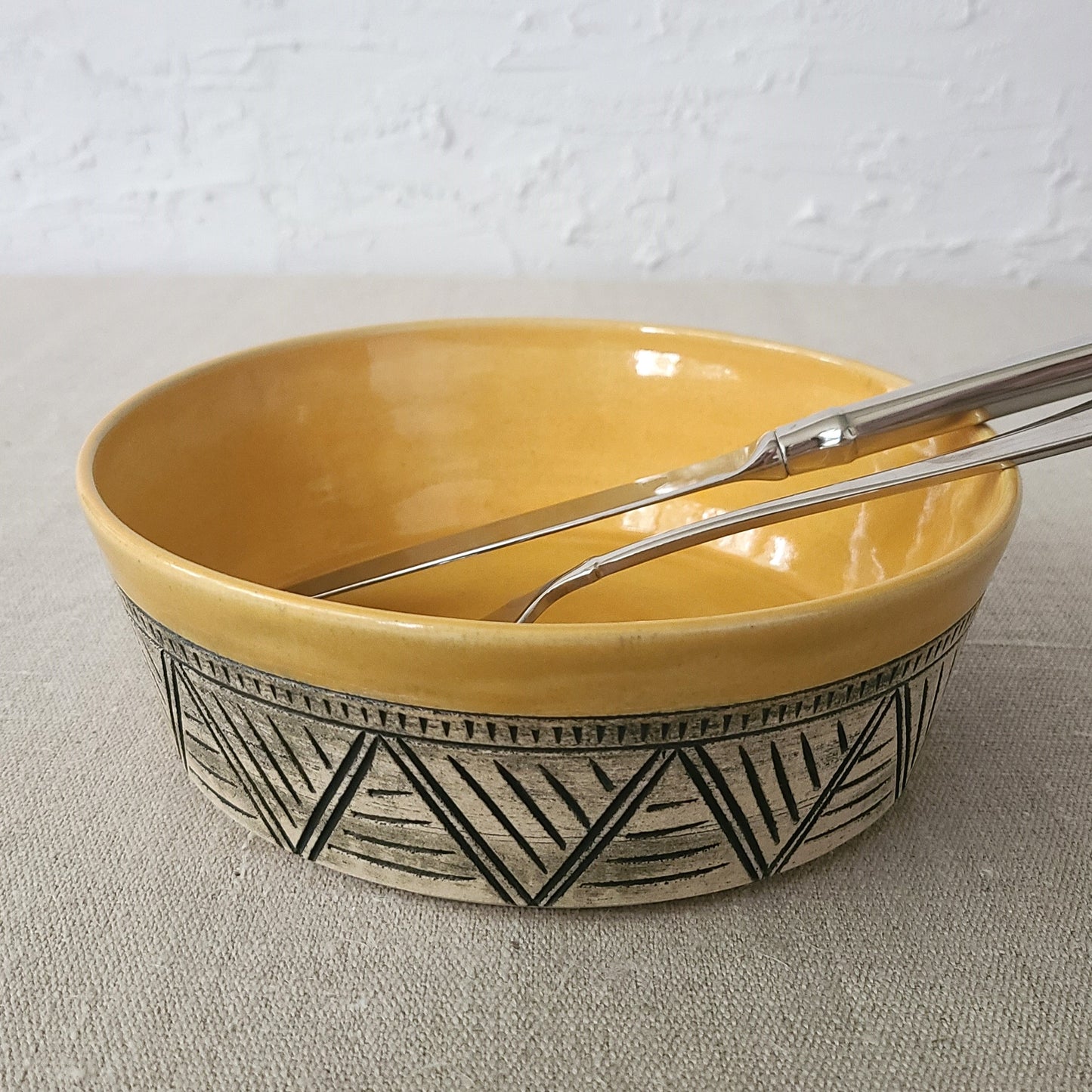 Egg Yolk Classic Carved Pasta Bowl