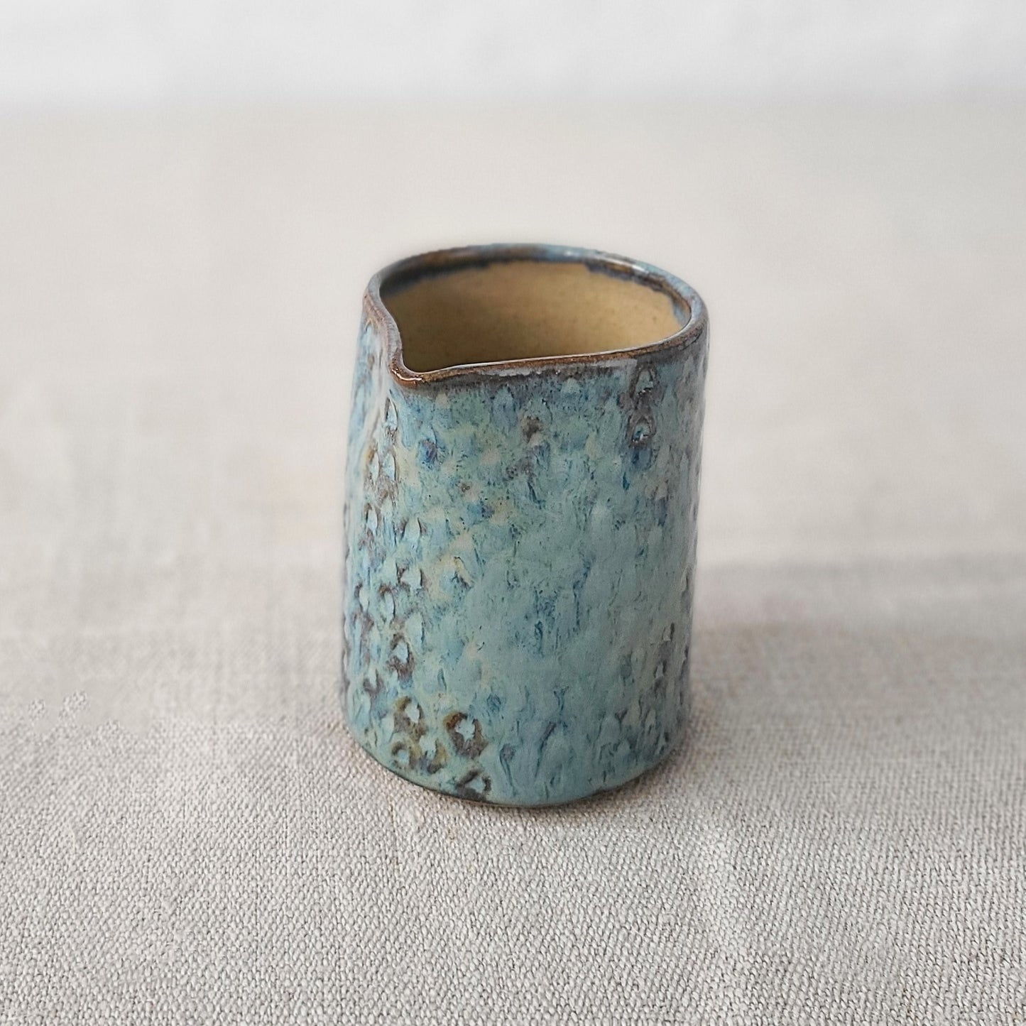 Seafoam Blue Rustic Textured Small Jug