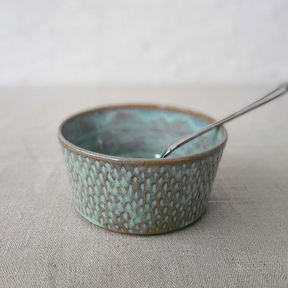 Borealis Green Rustic Textured Breakfast Bowl