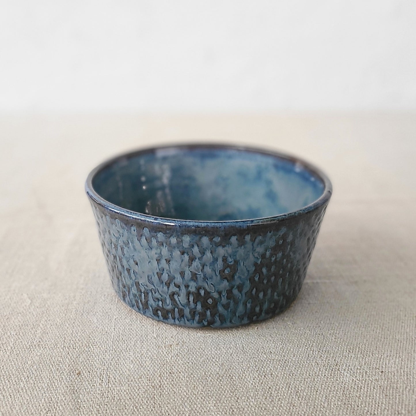 Nebula Blue Rustic Textured Breakfast Bowl