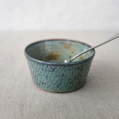 Seafoam Blue Rustic Textured Breakfast Bowl