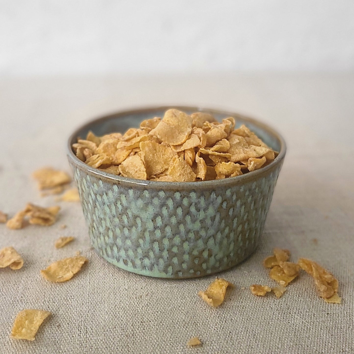 Borealis Green Rustic Textured Breakfast Bowl