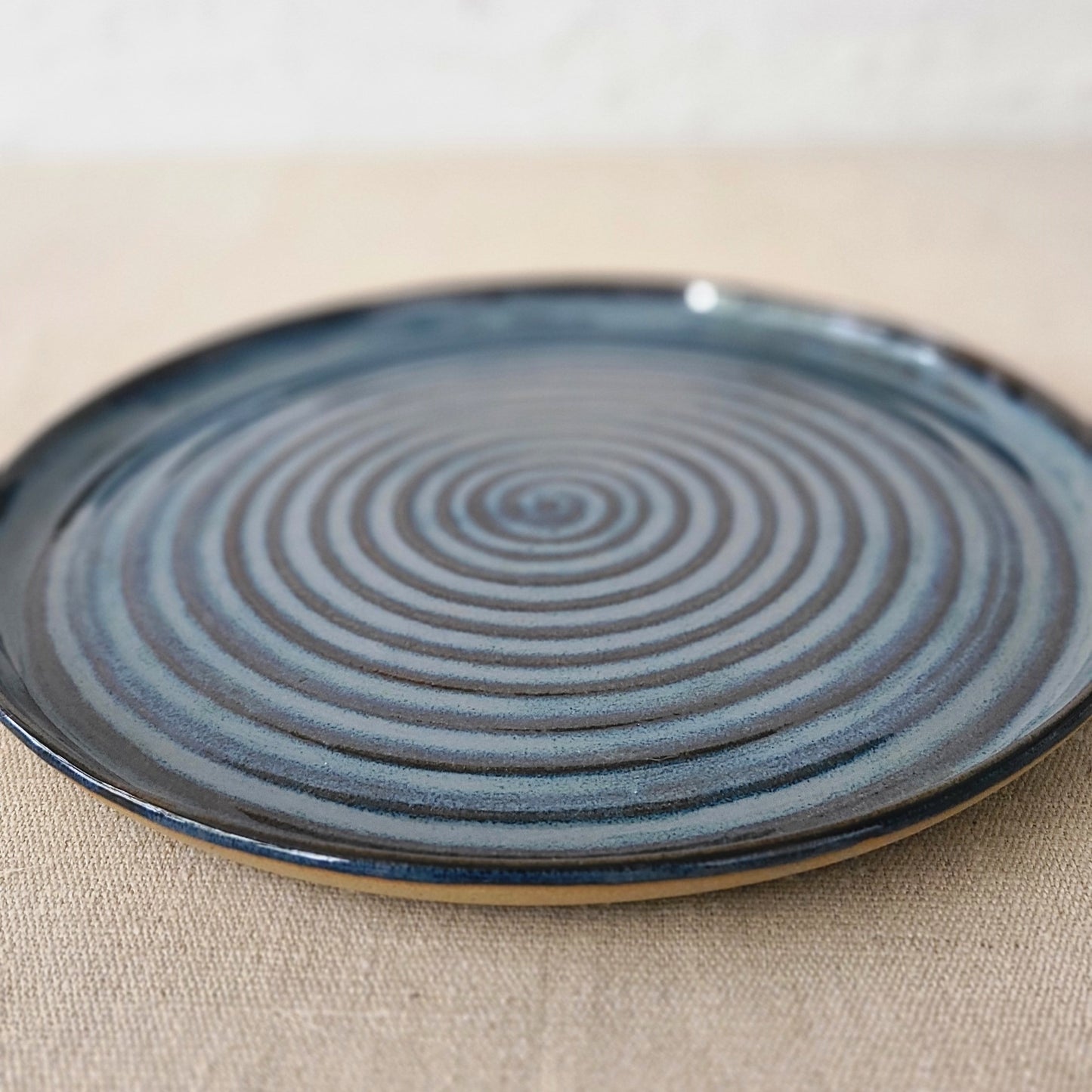 Nebula Blue Rustic Dinner Plate