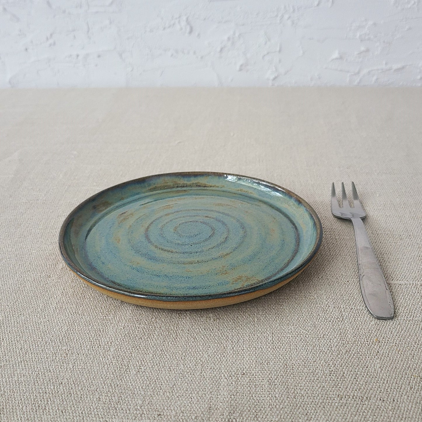 Seafoam Blue Rustic Cake Plate