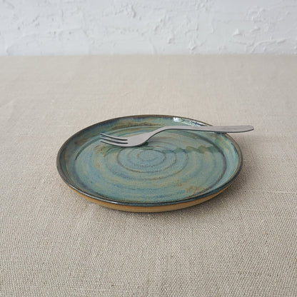 Seafoam Blue Rustic Cake Plate