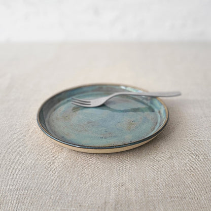 Seafoam Blue Classic Cake Plate