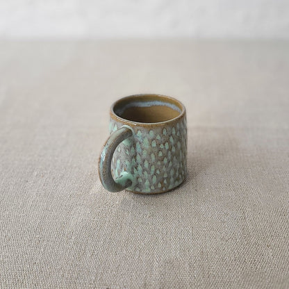 Borealis Green Rustic Textured Espresso Mug