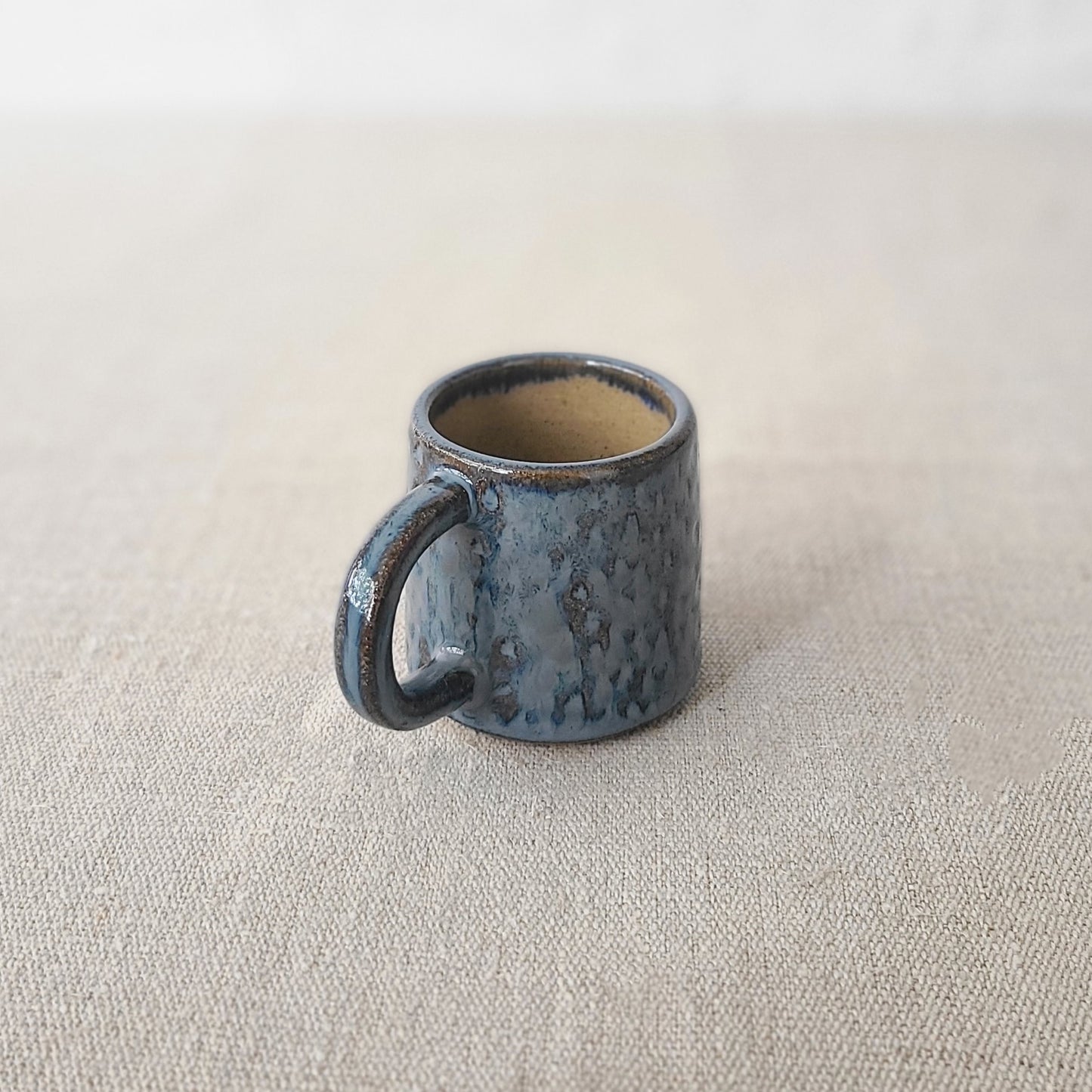 Nebula Blue Rustic Textured Espresso Mug