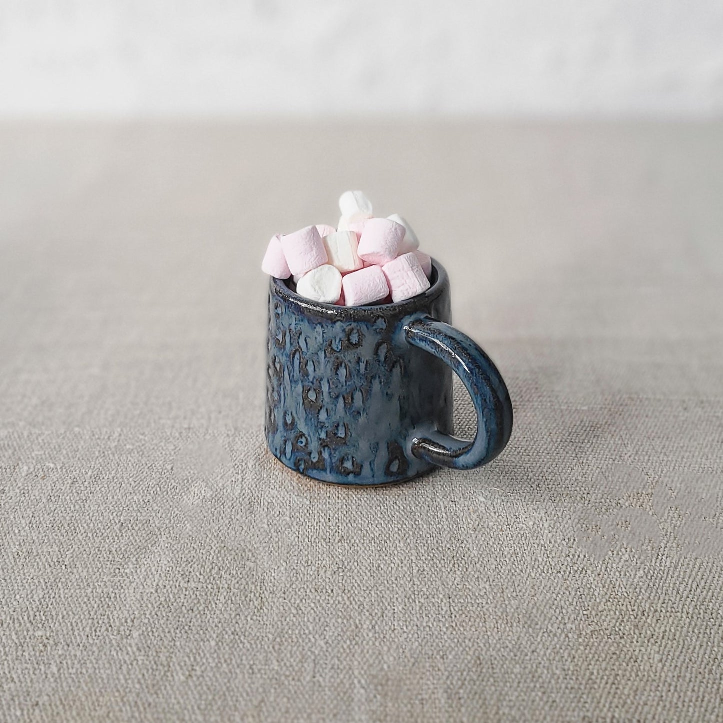 Nebula Blue Rustic Textured Espresso Mug