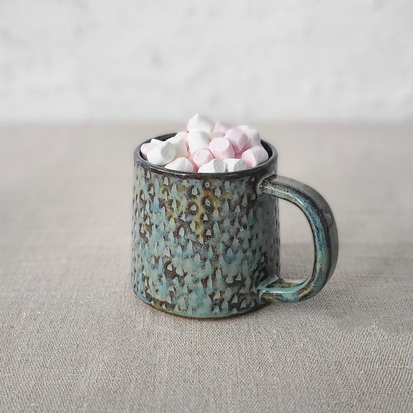 Seafoam Blue Rustic Textured Standard Mug