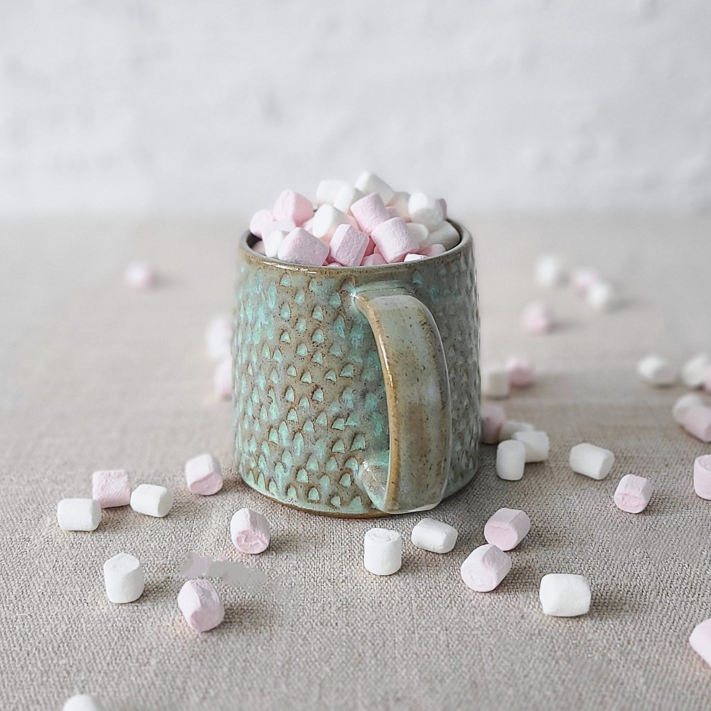 Borealis Green Rustic Textured Standard Mug