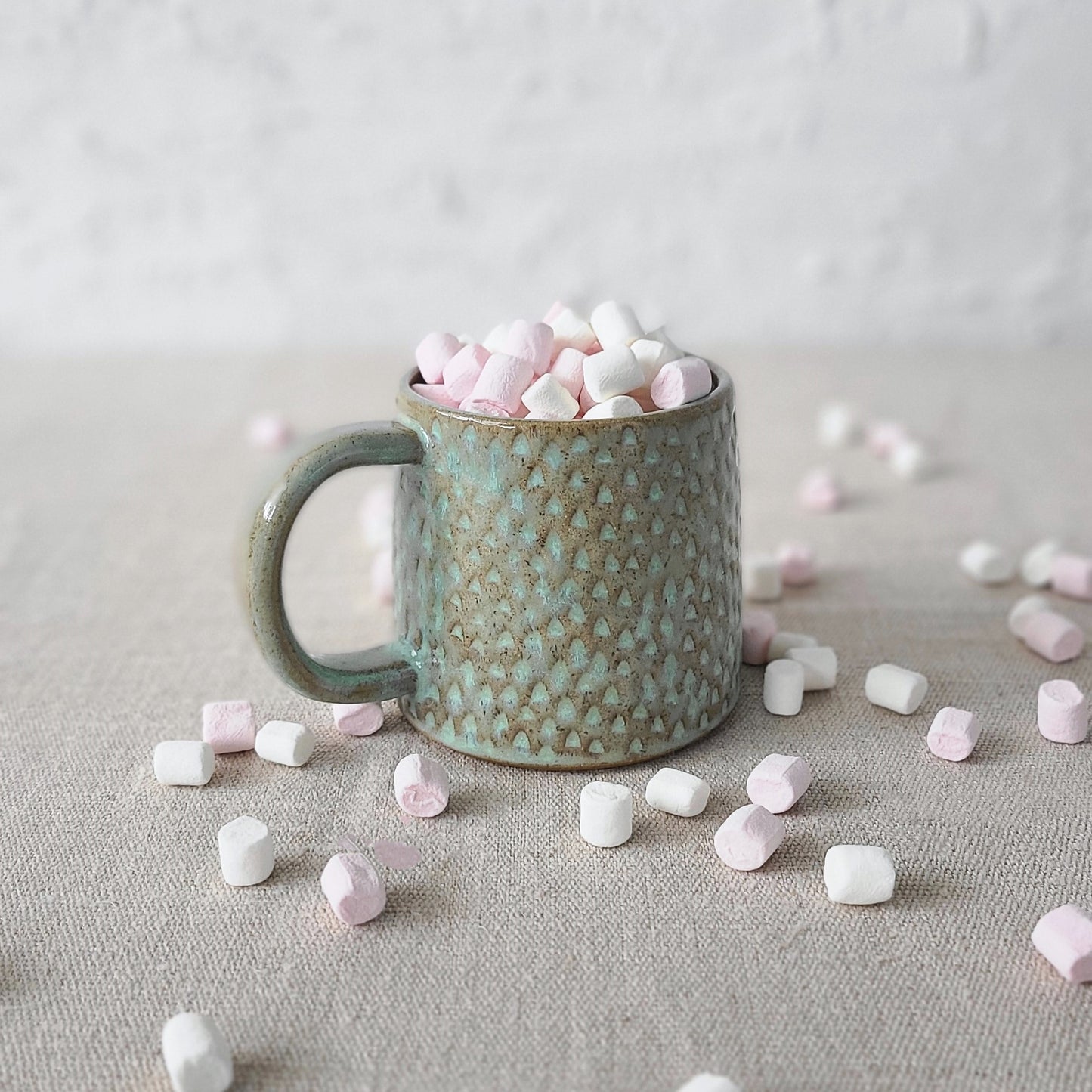 Borealis Green Rustic Textured Standard Mug