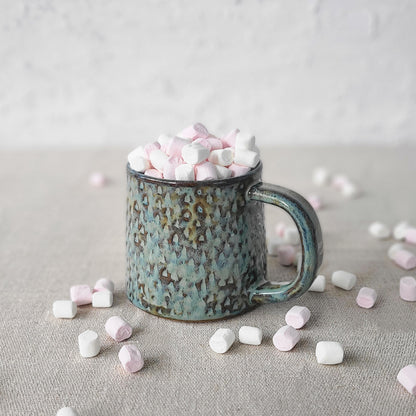 Seafoam Blue Rustic Textured Standard Mug