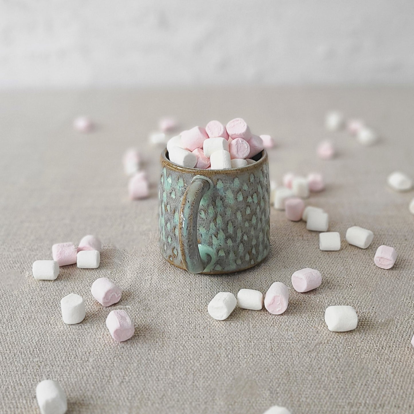 Borealis Green Rustic Textured Espresso Mug