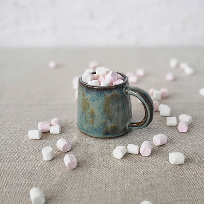 Seafoam Blue Rustic Espresso Mug