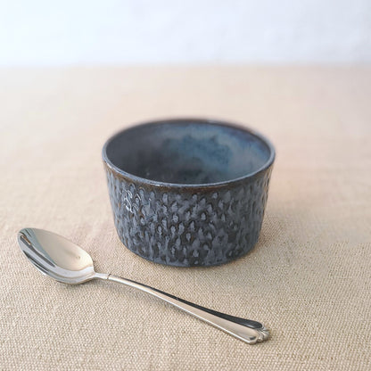 Nebula Blue Rustic Textured Side Bowl