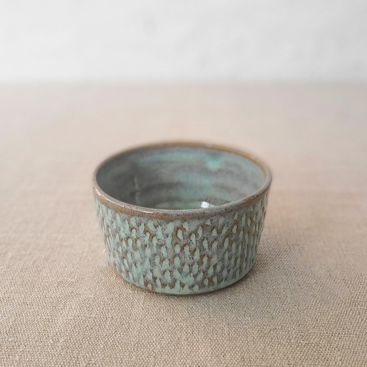 Borealis Green Rustic Textured Side Bowl