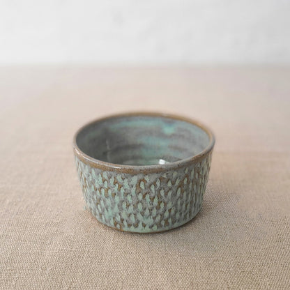 Borealis Green Rustic Textured Side Bowl