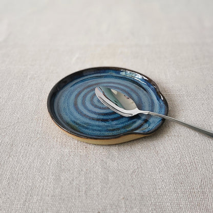 Nebula Blue Rustic Spoon Rest