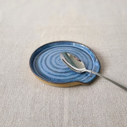 Malachite Blue Rustic Spoon Rest