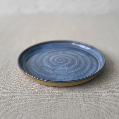 Malachite Blue Rustic Cake Plate