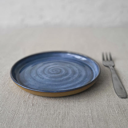 Malachite Blue Rustic Cake Plate