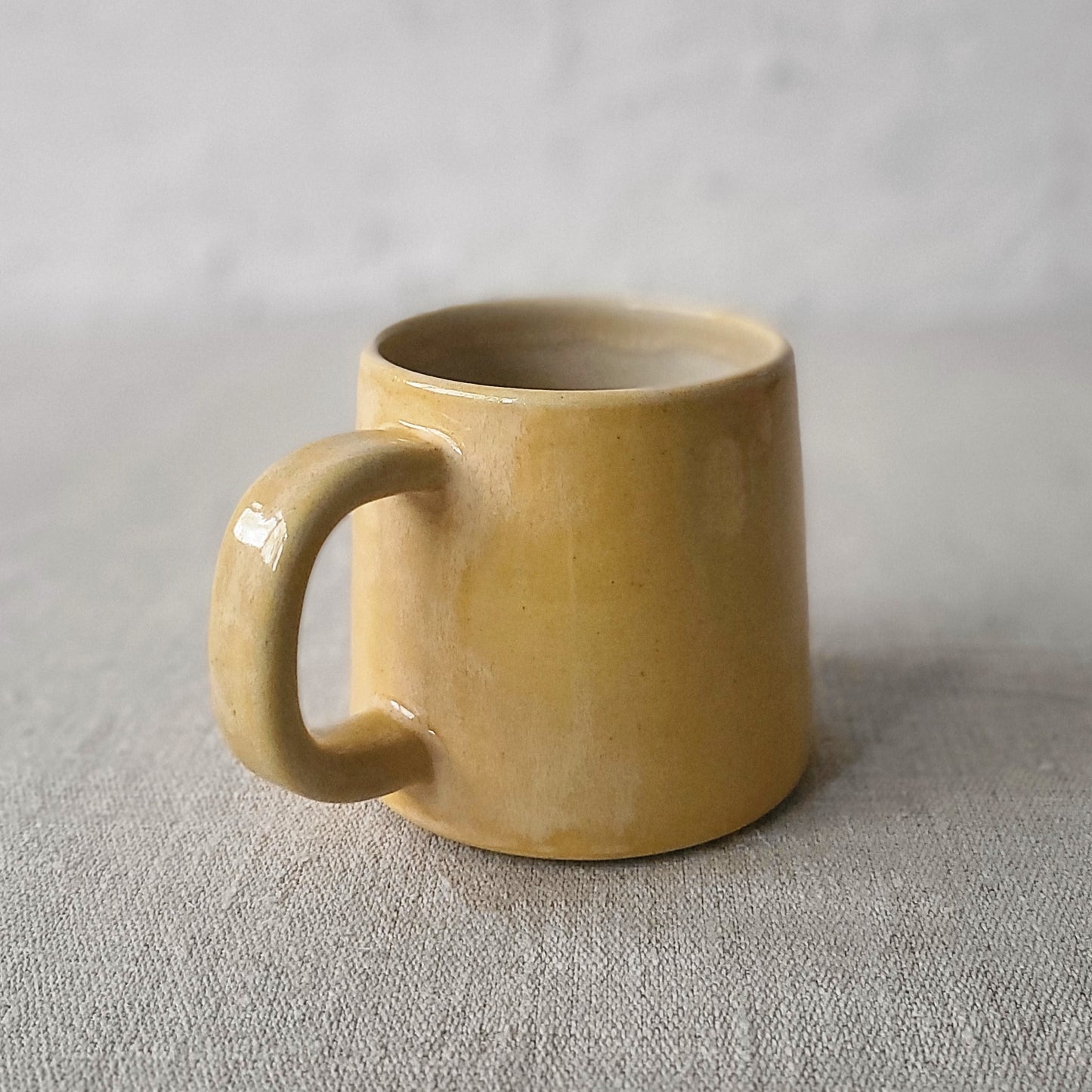 Plain yellow mug