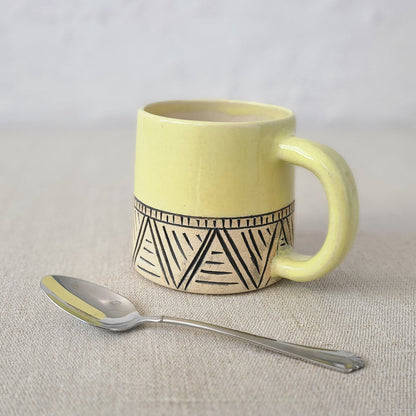 Corn Yellow Classic Carved Standard Mug